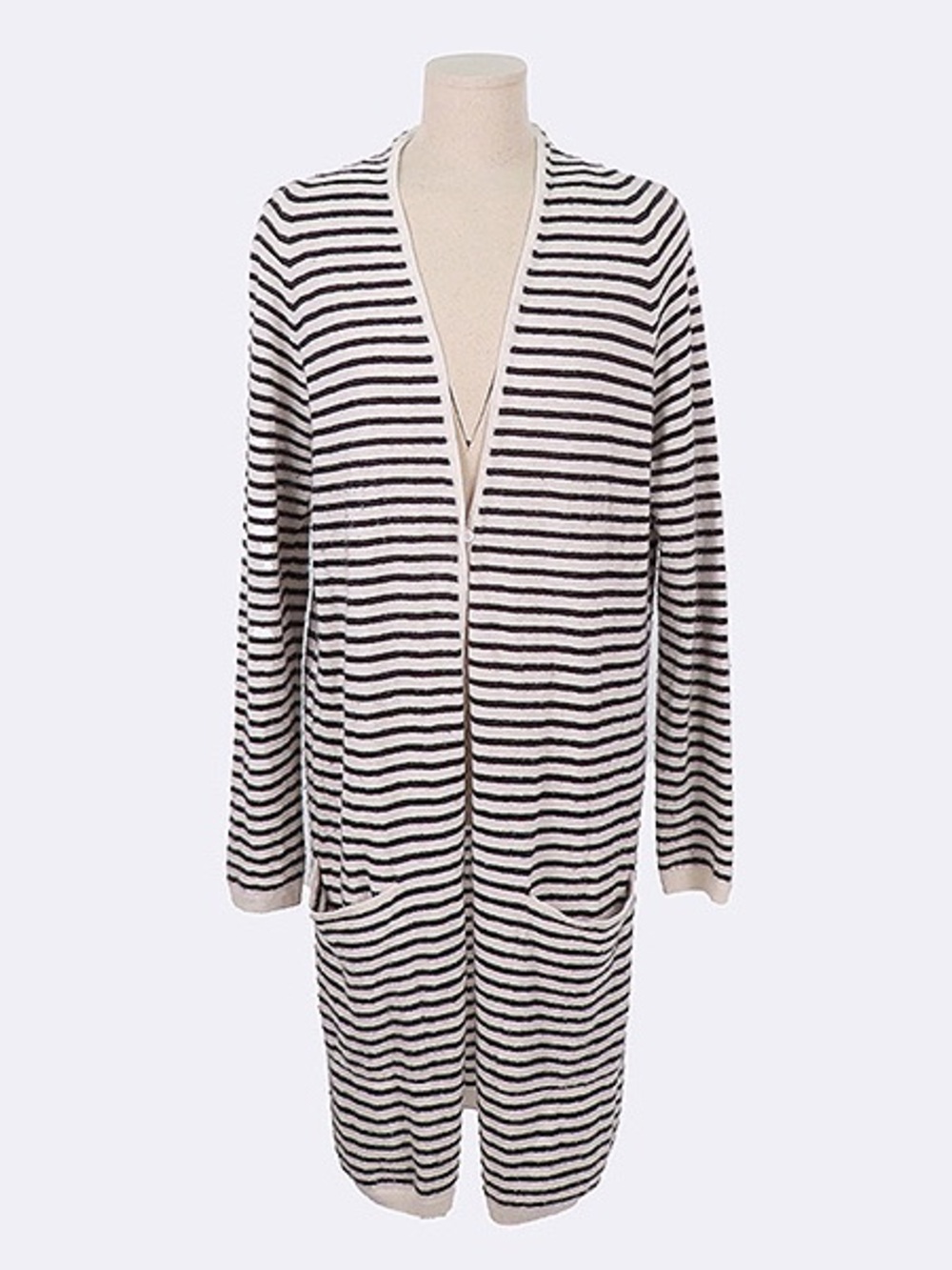 S Max Mara cashmere duster striped STUNNING better than fair SZ L